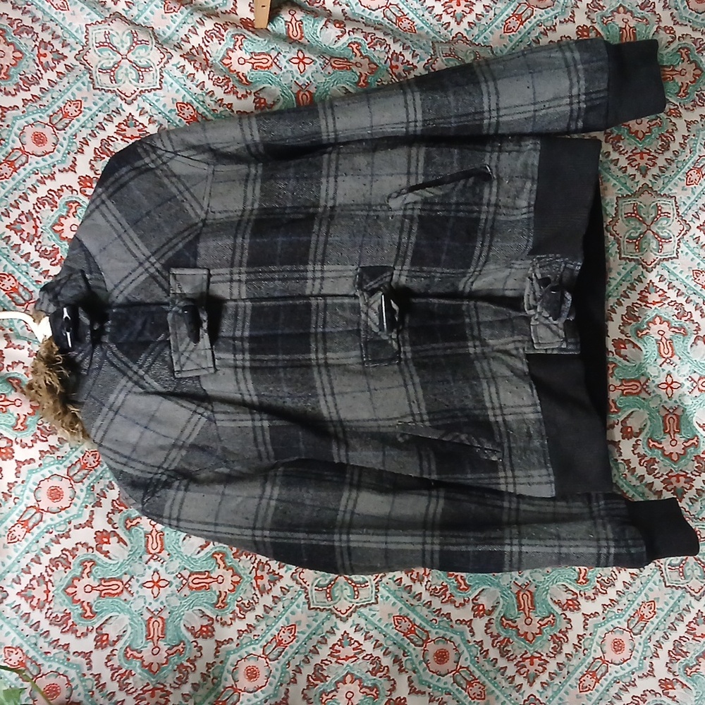 Anchorblue Plaid Polyester Quilted Jacket, Size XL - Picture 10 of 11